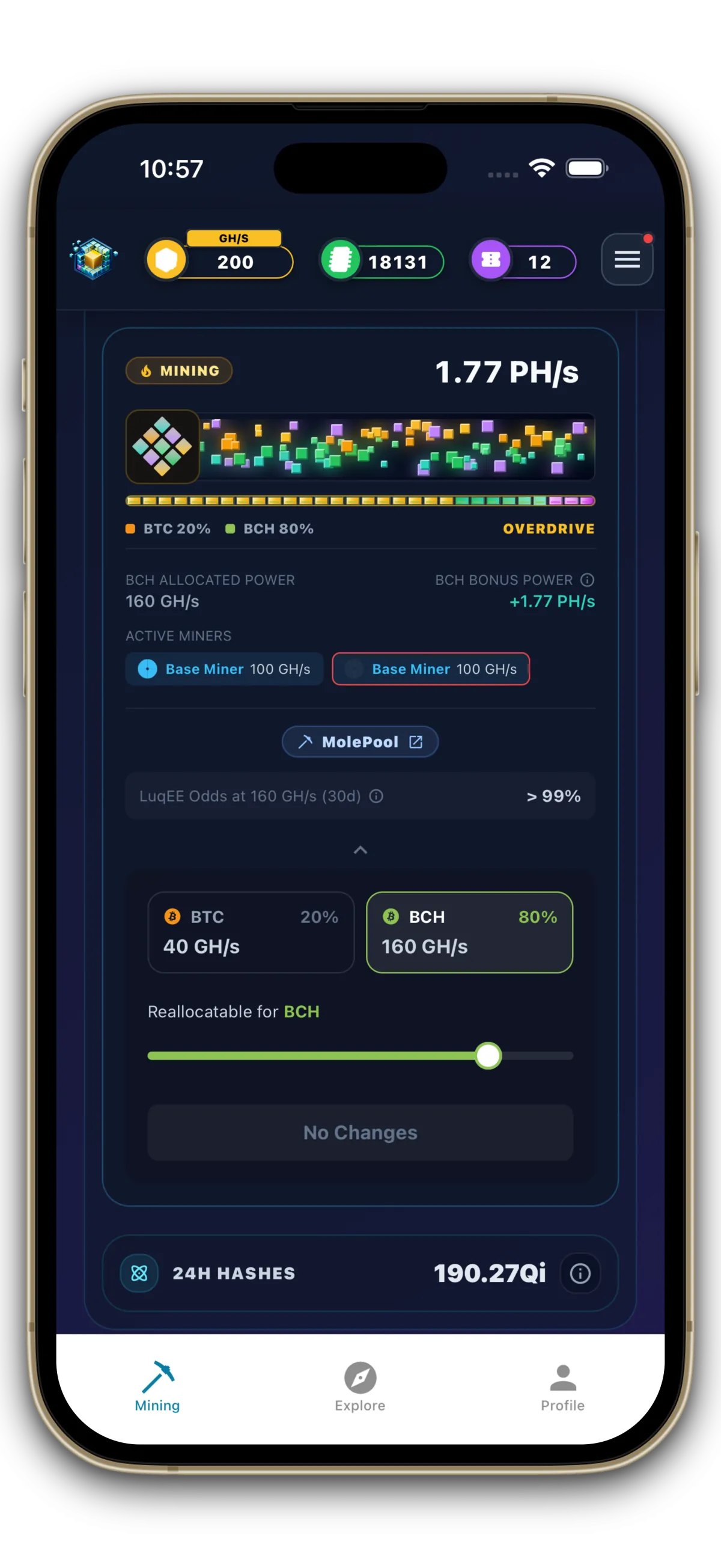 LuqEE app network selection